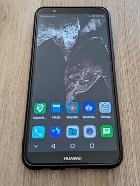 Huawei Mate SE BND-L34 Phone with Black Case Black Charging Cable OTG Cable